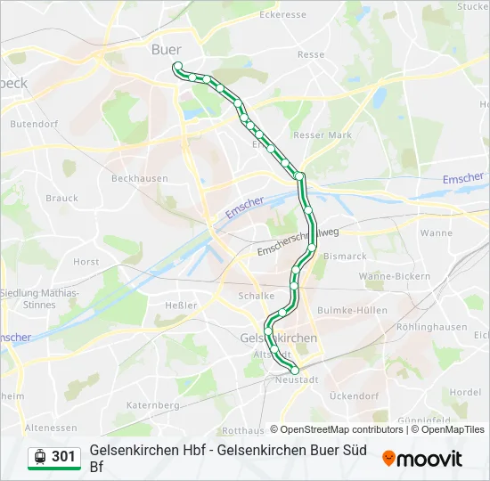 301 Light Rail Line Map
