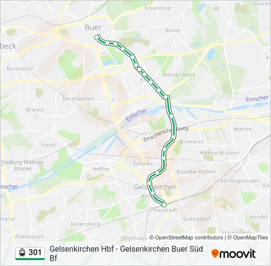 301 Light Rail Line Map