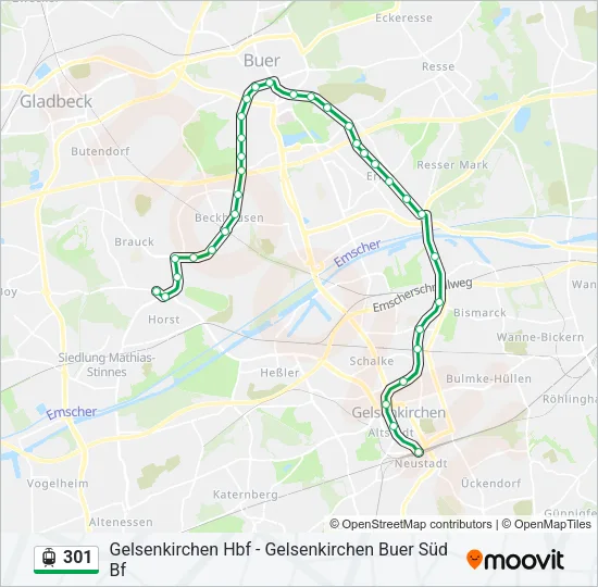 301 Light Rail Line Map