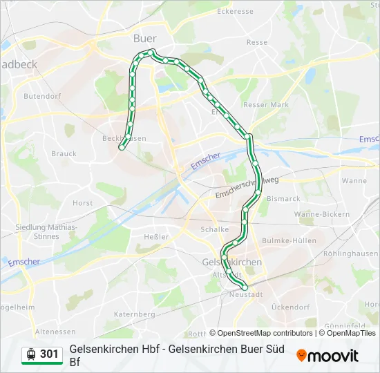 301 Light Rail Line Map