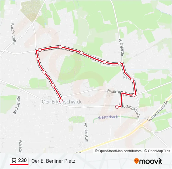 230 Bus Line Map