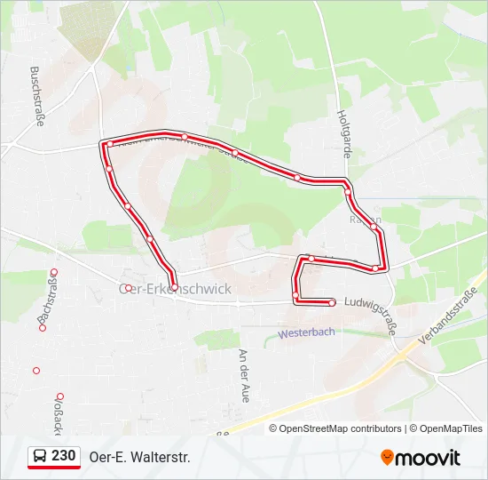 230 Bus Line Map