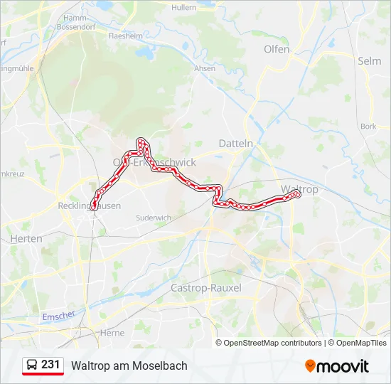 231 Bus Line Map