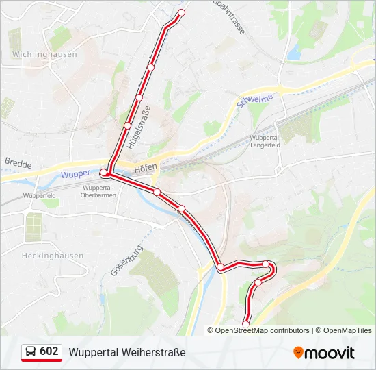 602 Bus Line Map