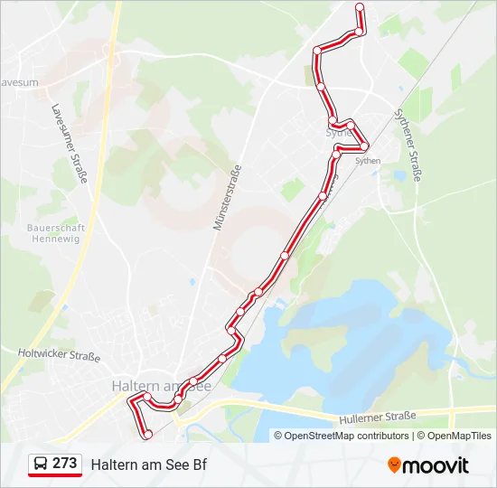 273 Bus Line Map