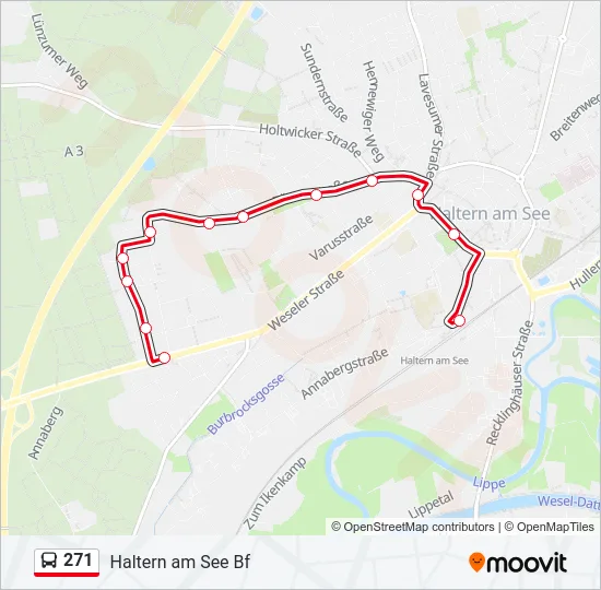 271 Bus Line Map