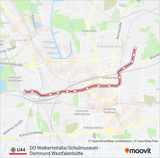 U44 subway Line Map