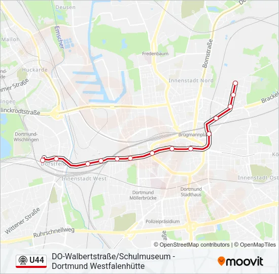 U44 Subway Line Map