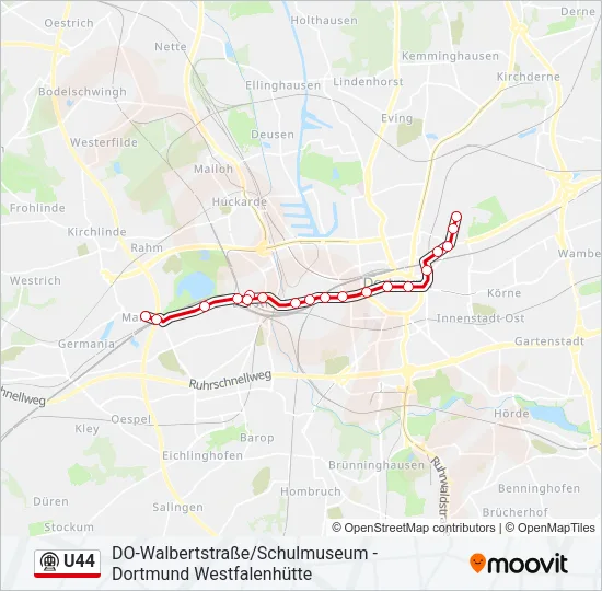 U44 Subway Line Map