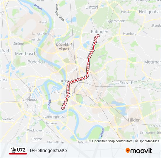 U72 Subway Line Map