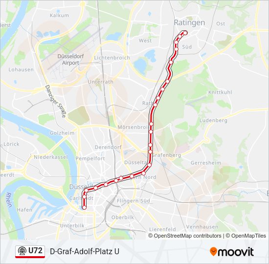 U72 Subway Line Map