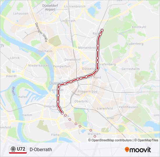 U72 Subway Line Map