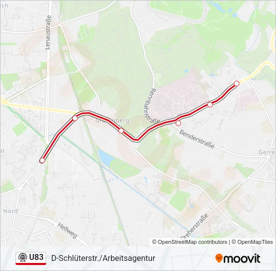 U83 Subway Line Map