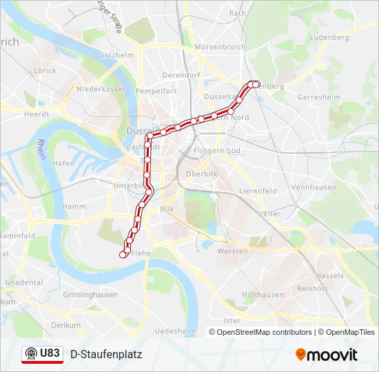 U83 Subway Line Map