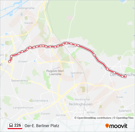 226 Bus Line Map