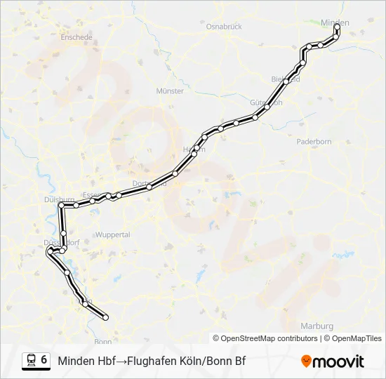 Поезд 6: карта маршрута