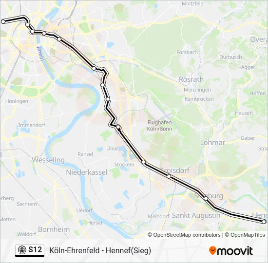 S12 Subway Line Map