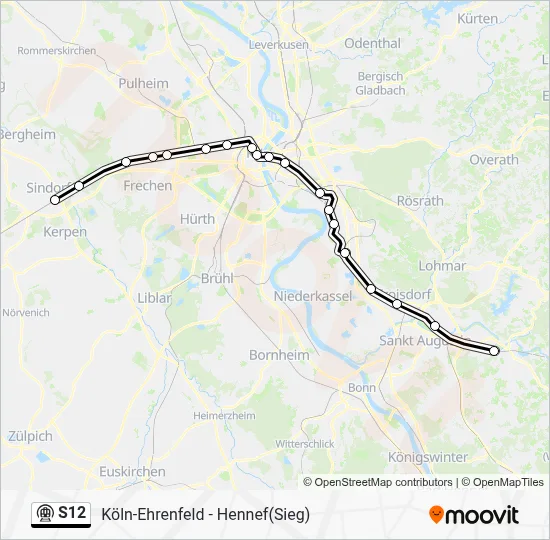 S12 Subway Line Map