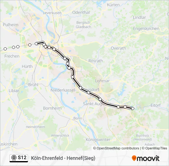 S12 Subway Line Map