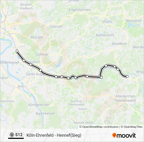 S12 Subway Line Map
