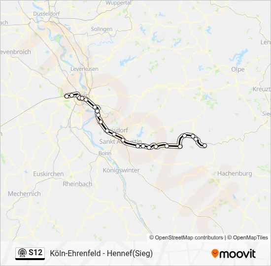 S12 Subway Line Map