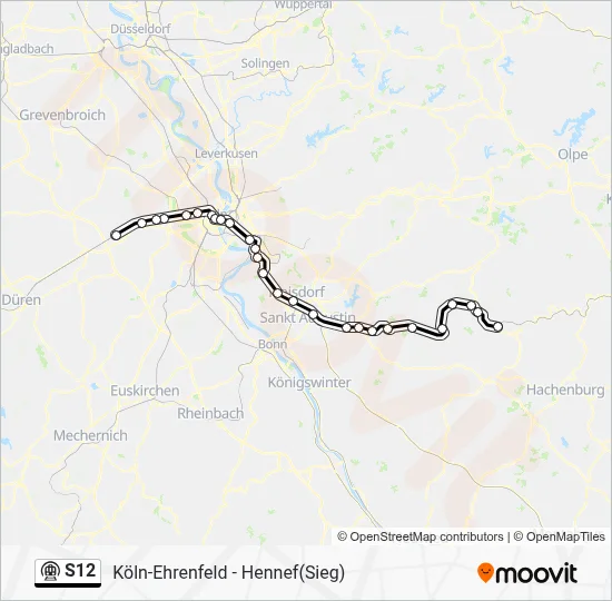 S12 Subway Line Map