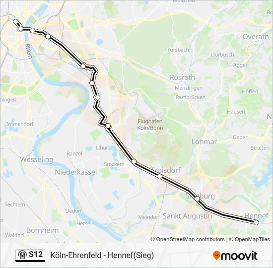 S12 Subway Line Map