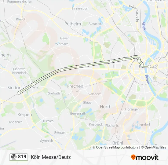 S19 Subway Line Map