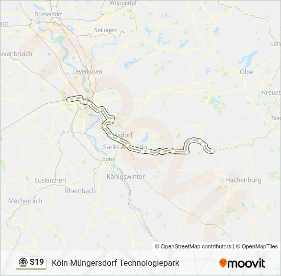 S19 Subway Line Map