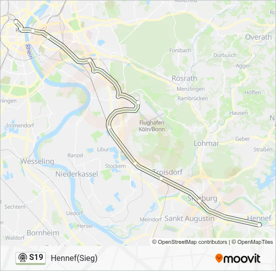 S19 Subway Line Map