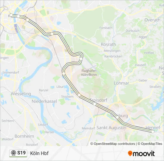 S19 Subway Line Map