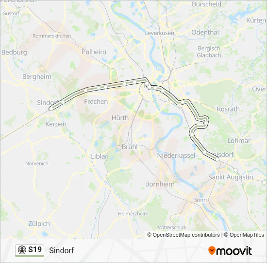 S19 Subway Line Map