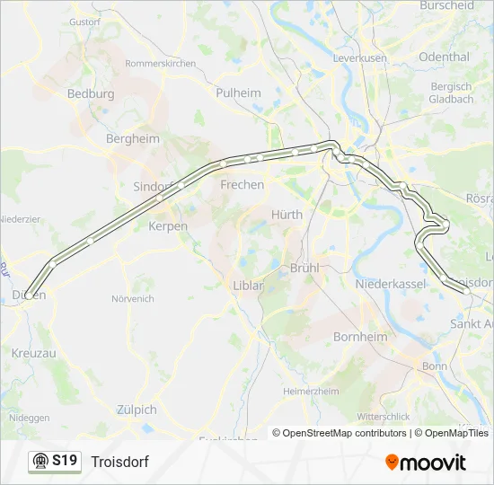S19 Subway Line Map