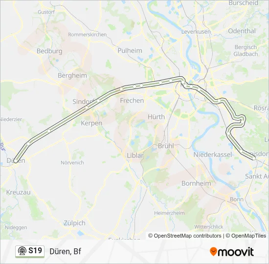 S19 Subway Line Map