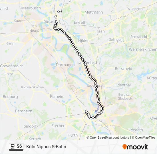 S6 Train Line Map