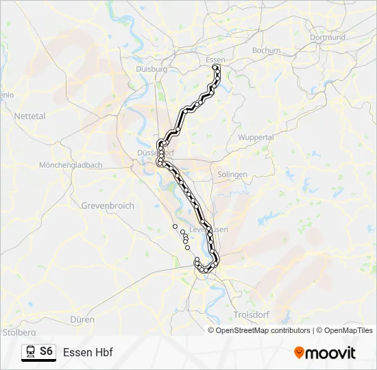 S6 Train Line Map