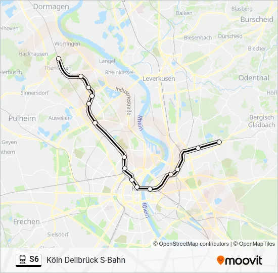 S6 Train Line Map