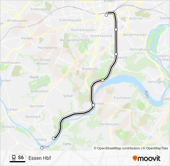 S6 Train Line Map