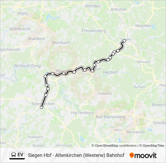 EV Bus Line Map