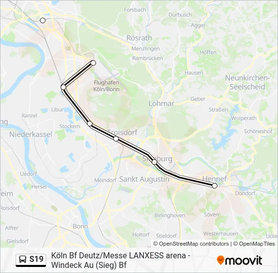 S19 Bus Line Map