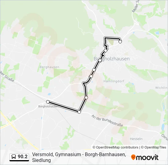 Buslinie 90.2 Karte