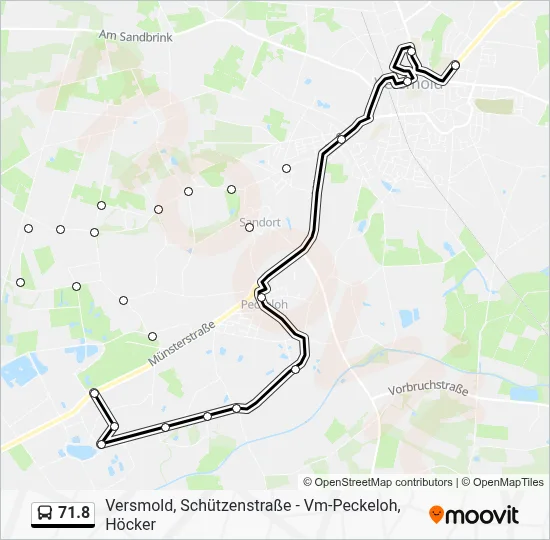 71.8 Bus Line Map