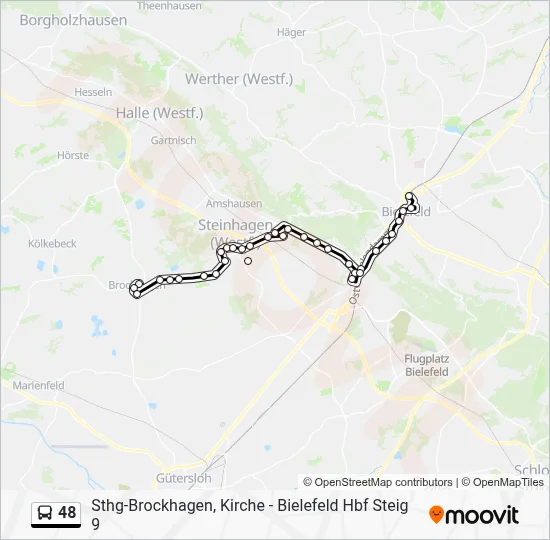 48 Bus Line Map