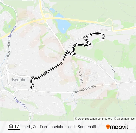 17 Bus Line Map