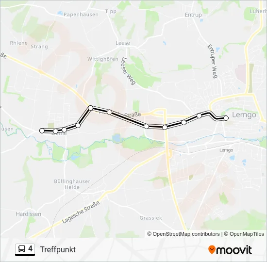 4 Bus Line Map