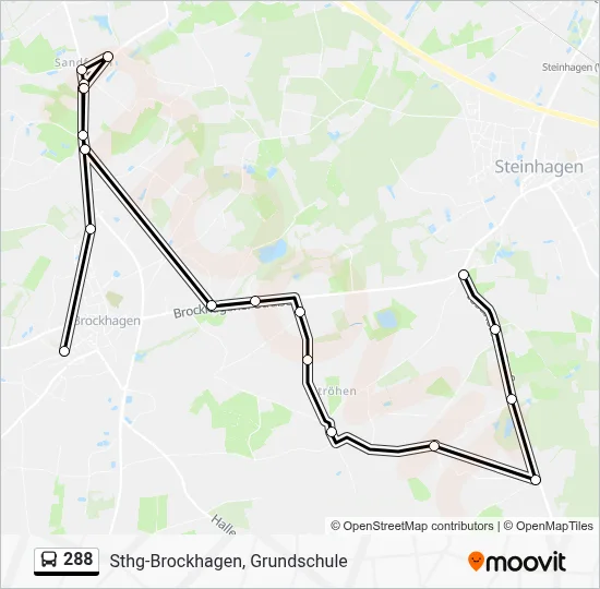 288 Bus Line Map
