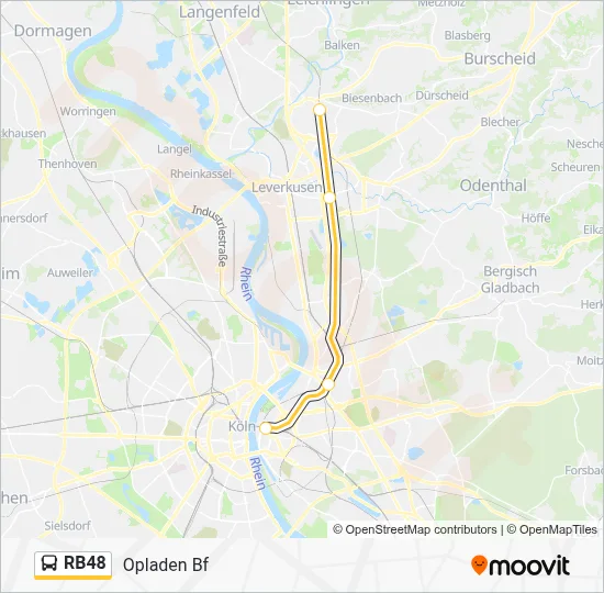 RB48 Bus Line Map