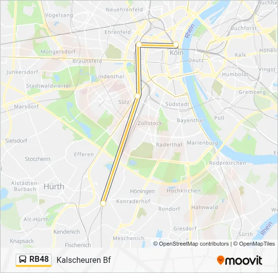 RB48 Bus Line Map