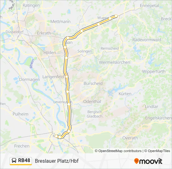 RB48 Bus Line Map