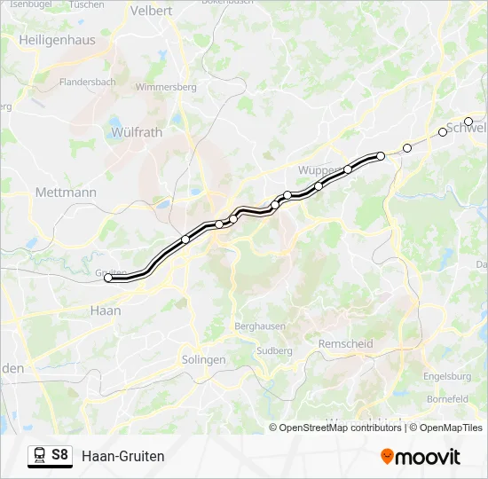 S8 Train Line Map